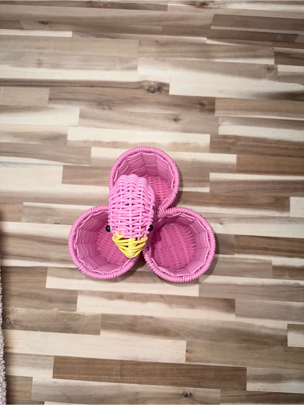 🦩Pink Flamingo Wicker Utensil Caddy - Picture 4 of 6